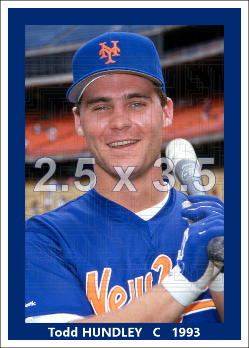 Todd Hundley - 1993 New York Mets - choose a size & style