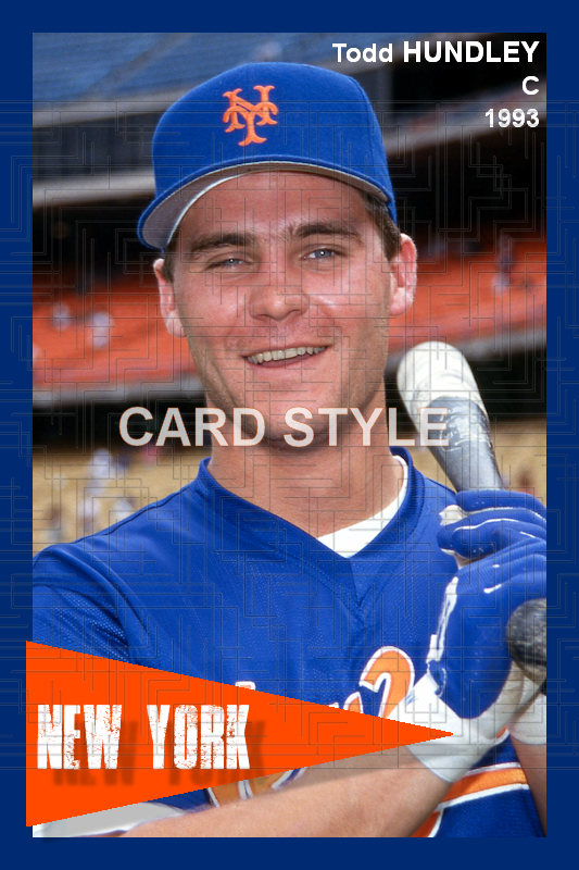 Todd Hundley - 1993 New York Mets - choose a size & style