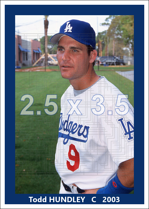 Todd Hundley - 2003 Los Angeles Dodgers - choose a size & style