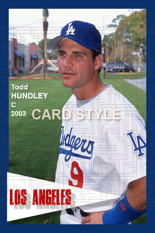 Todd Hundley - 2003 Los Angeles Dodgers - choose a size & style