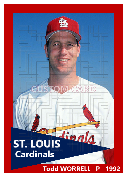 Todd Worrell - 1992 St. Louis Cardinals - choose a size & style