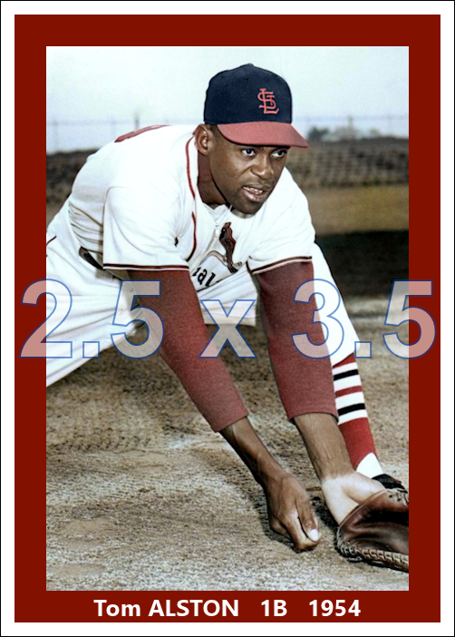 Tom Alston - 1954 St. Louis Cardinals - choose a size & style