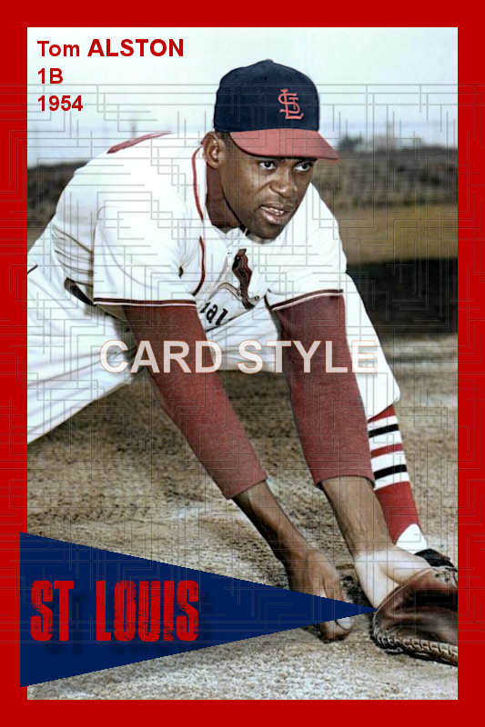 Tom Alston - 1954 St. Louis Cardinals - choose a size & style