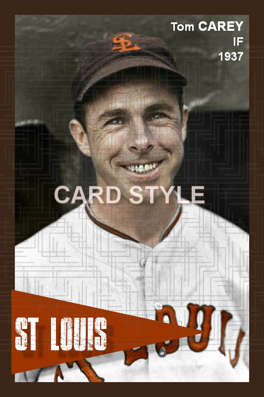 Tom Carey - 1937 St. Louis Browns - choose a size & style