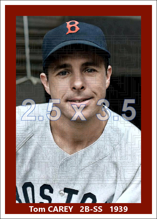 Tom Carey - 1939 Boston Red Sox - choose a size & style