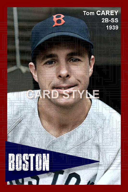 Tom Carey - 1939 Boston Red Sox - choose a size & style