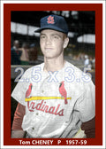 Tom Cheney - 1957-59 St. Louis Cardinals - choose a size & style