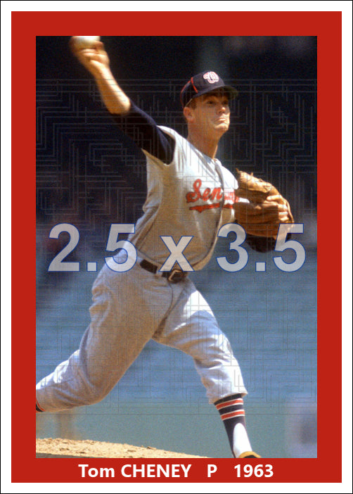 Tom Cheney - 1963 Washington Senators - choose a size & style