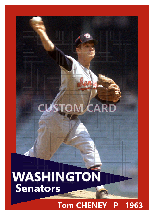 Tom Cheney - 1963 Washington Senators - choose a size & style