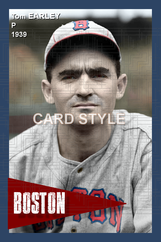 Tom Earley - 1939 Boston Bees - choose a size & style
