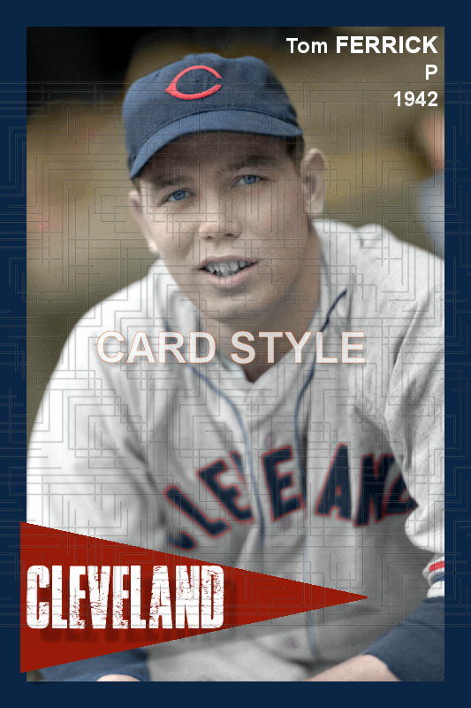 Tom Ferrick - 1942 Cleveland Indians - choose a size & style