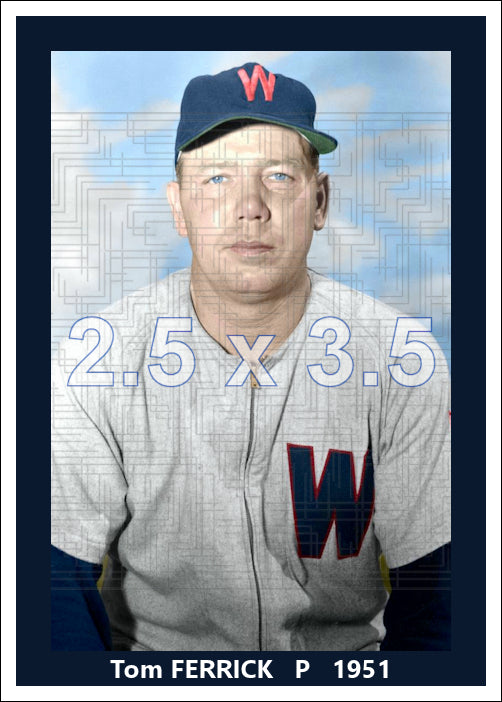 Tom Ferrick - 1951 Washington Senators - choose a size & style
