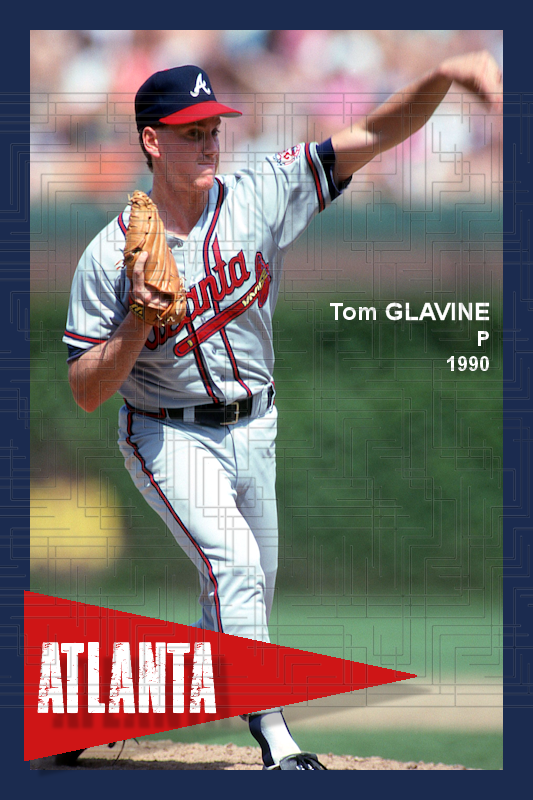 Tom Glavine - 1990 Atlanta Braves - choose a size & style