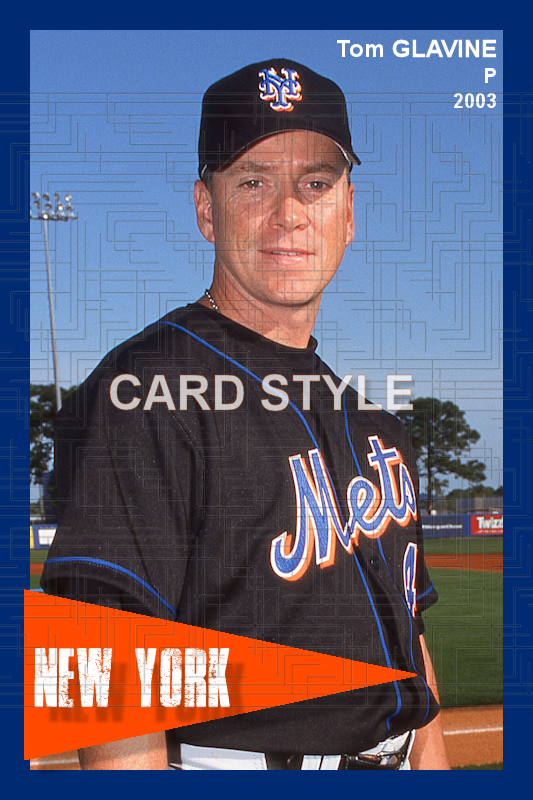 Tom Glavine - 2003 New York Mets - choose a size & style