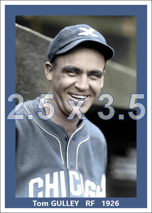 Tom Gulley - 1926 Chicago White Sox - choose a size & style
