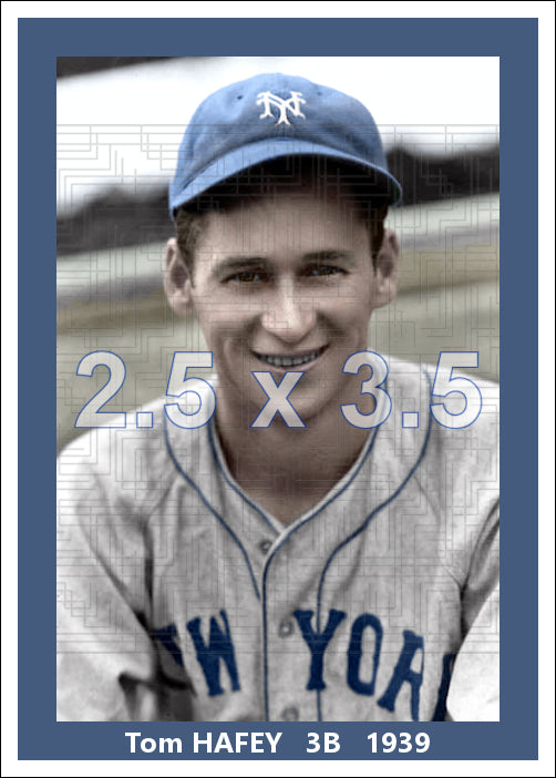 Tom Hafey - 1939 New York Giants - choose a size & style