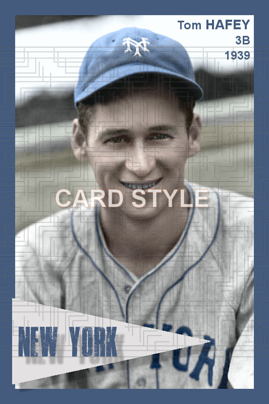 Tom Hafey - 1939 New York Giants - choose a size & style
