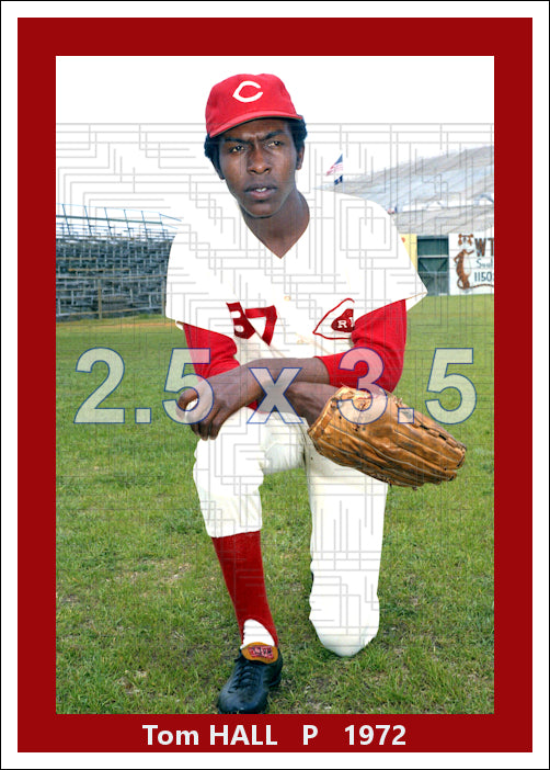 Tom Hall - 1972 Cincinnati Reds - choose a size & style