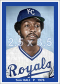 Tom Hall - 1976 Kansas City Royals - choose a size & style