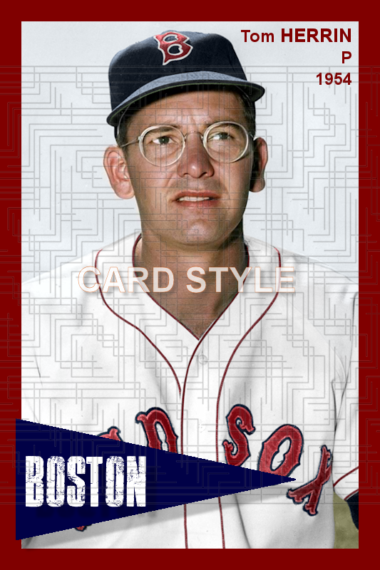Tom Herrin - 1954 Boston Red Sox - choose a size & style