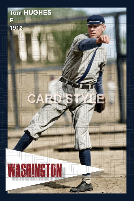 Tom Hughes - 1912 Washington Senators - choose a size & style