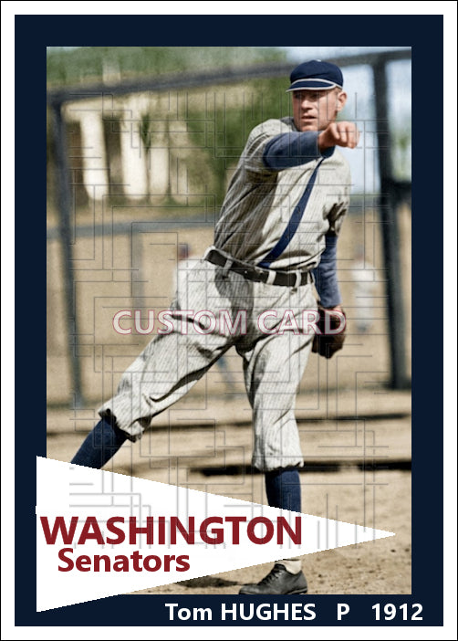 Tom Hughes - 1912 Washington Senators - choose a size & style