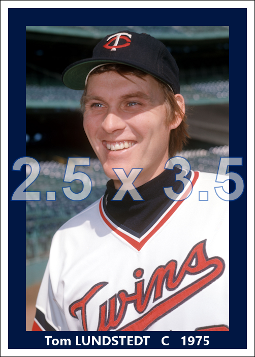 Tom Lundstedt - 1975 Minnesota Twins - choose a size & style
