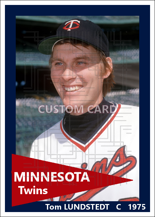 Tom Lundstedt - 1975 Minnesota Twins - choose a size & style