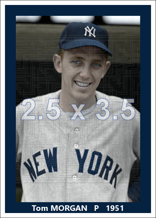 Tom Morgan - 1951 New York Yankees - choose a size & style