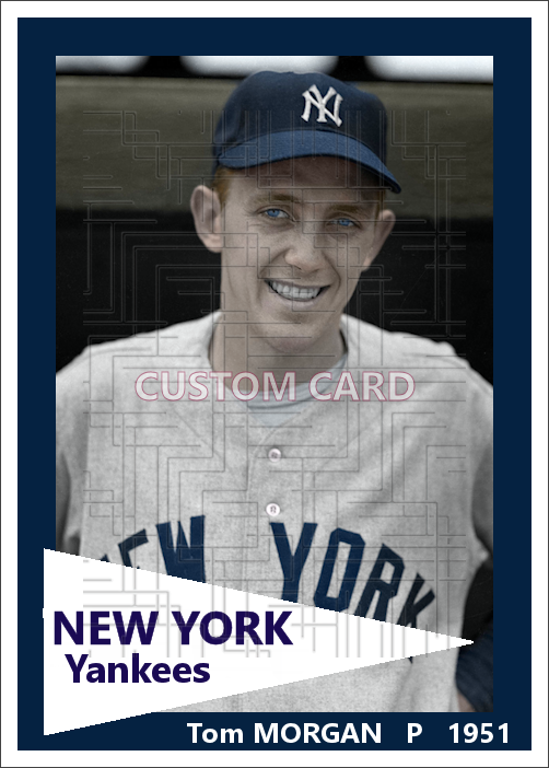 Tom Morgan - 1951 New York Yankees - choose a size & style