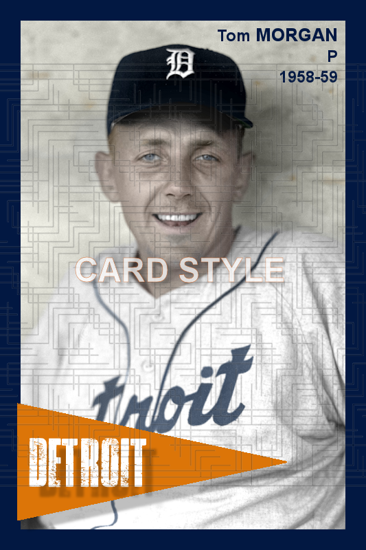 Tom Morgan - 1958-59 Detroit Tigers - choose a size & style