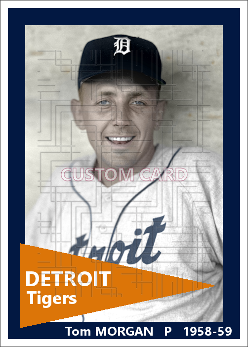 Tom Morgan - 1958-59 Detroit Tigers - choose a size & style
