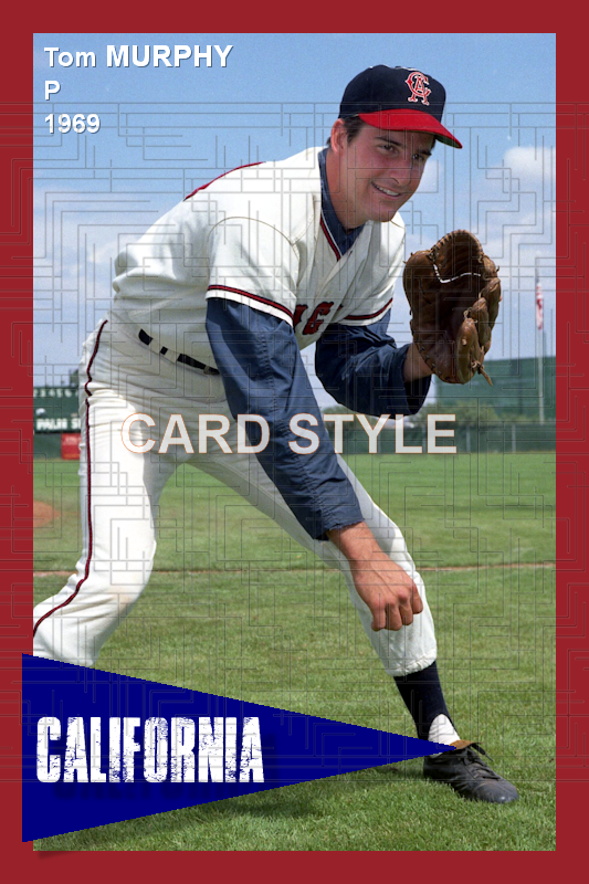 Tom Murphy - 1969 California Angels - choose a size & style