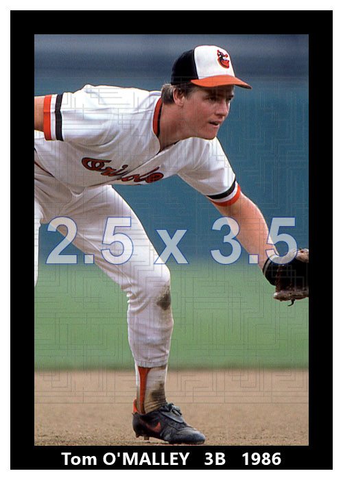 Tom O'Malley - 1986 Baltimore Orioles- choose a size & style