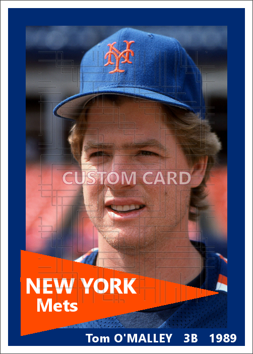 Tom O'Malley - 1989 New York Mets- choose a size & style