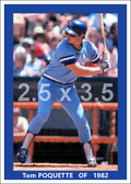 Tom Poquette - 1982 Kansas City Royals - choose a size & style