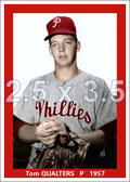 Tom Qualters - 1957 Philadelphia Phillies - choose a size & style