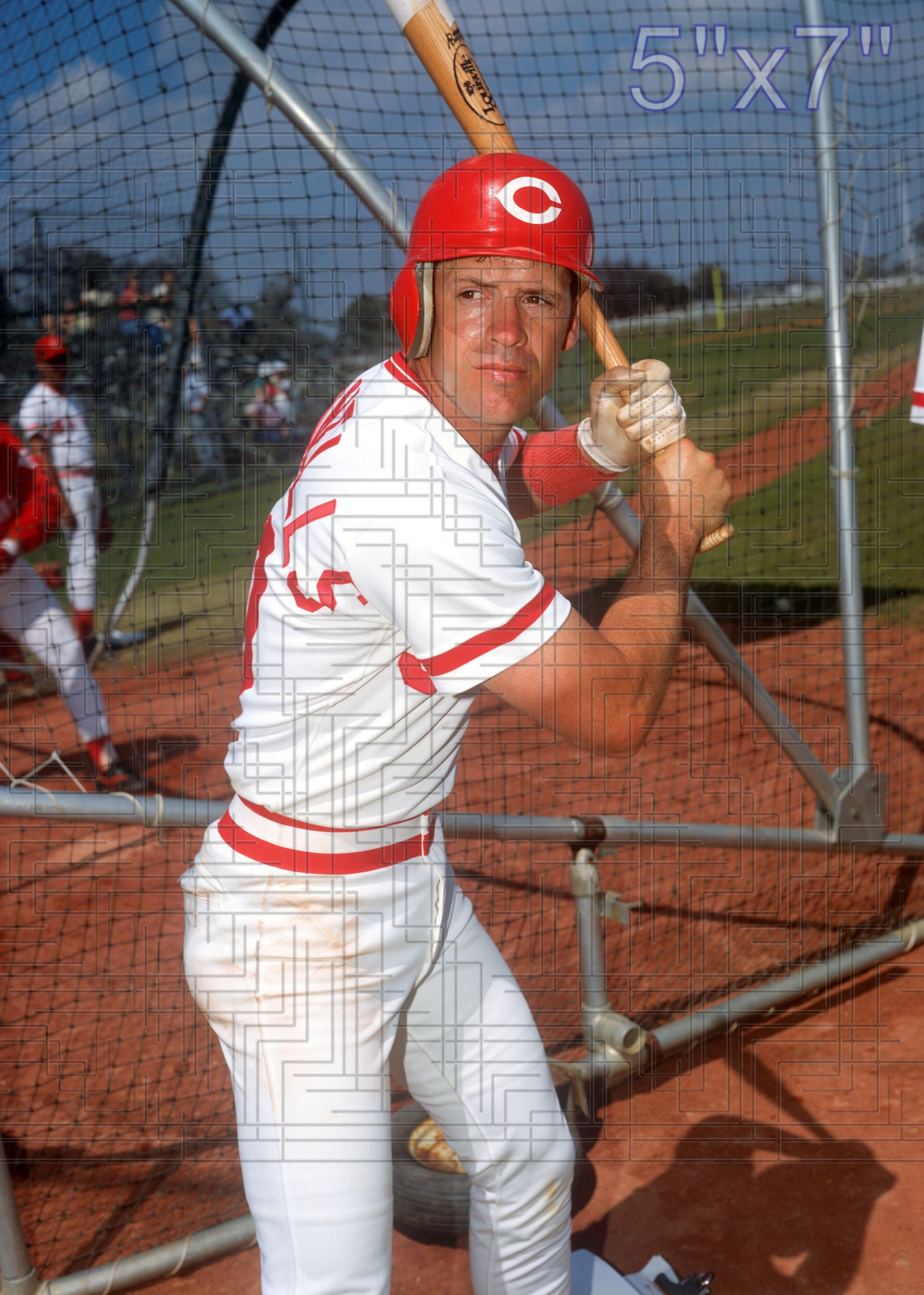 Tom Runnells - 1985 Cincinnati Reds - choose a size & style