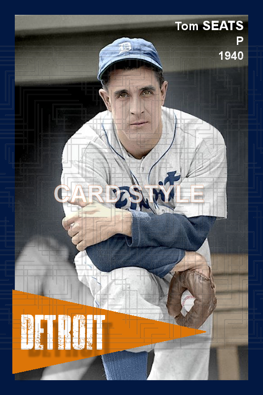 Tom Seats - 1940 Detroit Tigers - choose a size & style