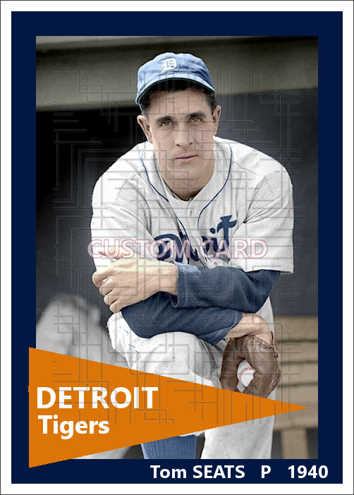 Tom Seats - 1940 Detroit Tigers - choose a size & style