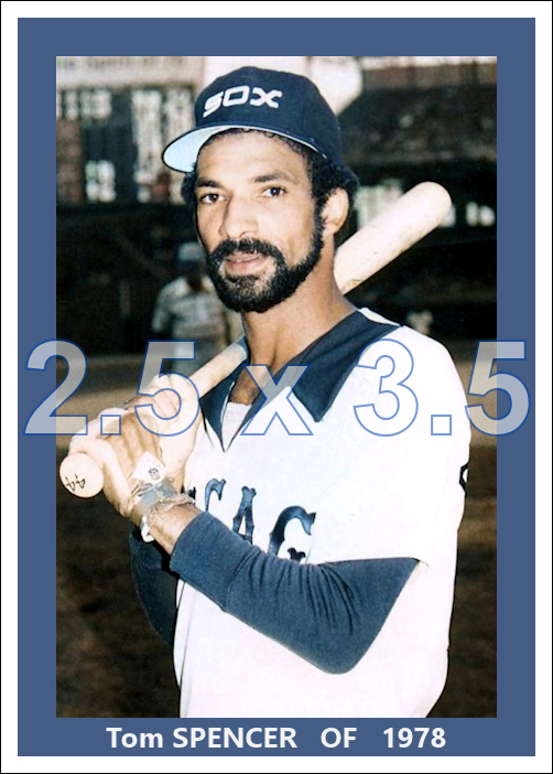 Tom Spencer - 1978 Chicago White Sox - choose a size & style