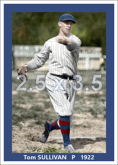 Tom Sullivan - 1922 Philadelphia Phillies - choose a size & style