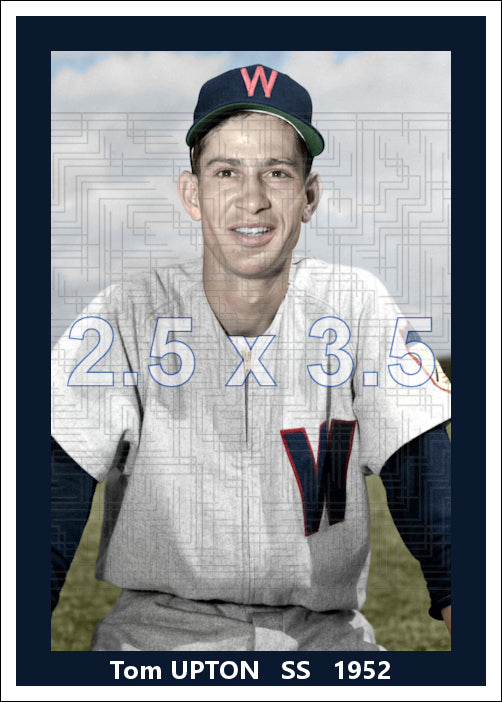 Tom Upton - 1952 Washington Senators - choose a size & style