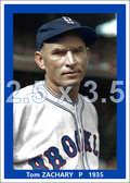 Tom Zachary - 1935 Brooklyn Dodgers - choose a size & style
