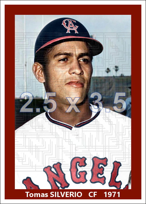 Tomas Silverio - 1971 California Angels - choose a size & style
