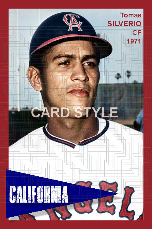 Tomas Silverio - 1971 California Angels - choose a size & style