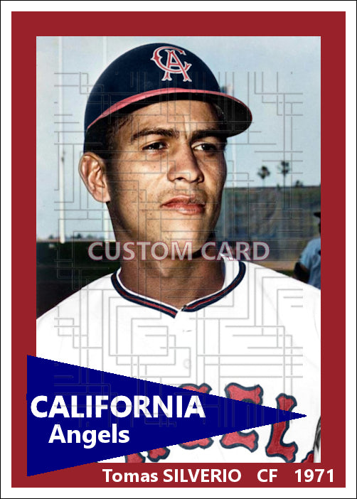 Tomas Silverio - 1971 California Angels - choose a size & style