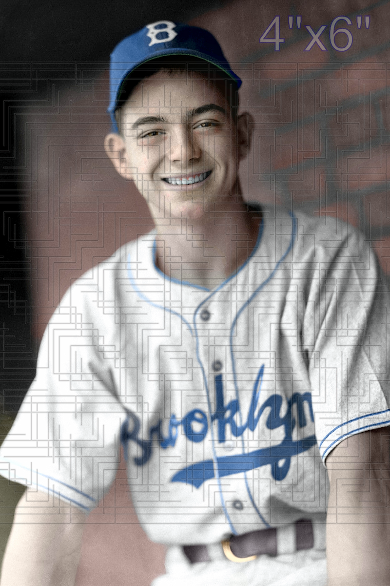 Tommy Brown  - 1944 Brooklyn Dodgers - choose a size & style
