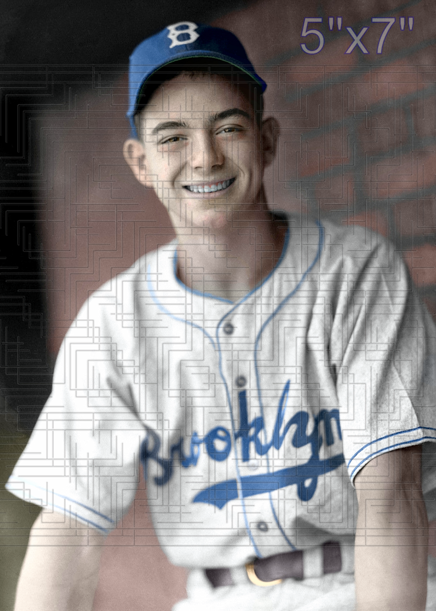 Tommy Brown  - 1944 Brooklyn Dodgers - choose a size & style
