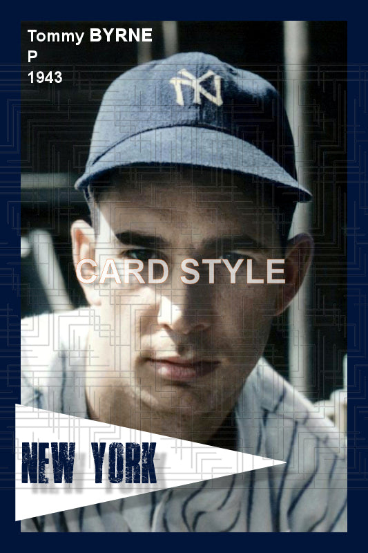 Tommy Byrne - 1943 New York Yankees - choose a size & style